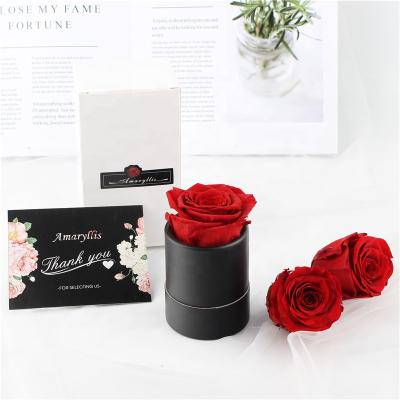 China China Factories Wholesale Real Touch Dry Lasting Eternal Preserved Roses In Gift Box Gifts Forever for sale