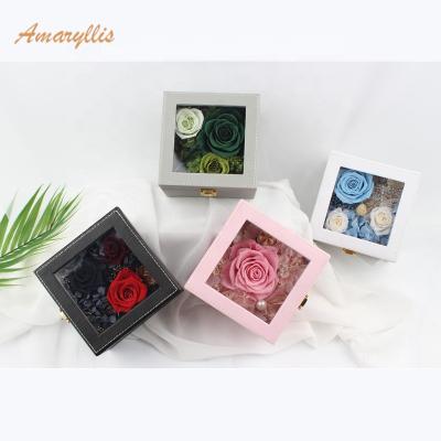 China Wholesale 2019 Celebration Gifts New Product Ideas Preserved Roses In Gift Box Gifts Roses Preserved Forever Lasting for sale