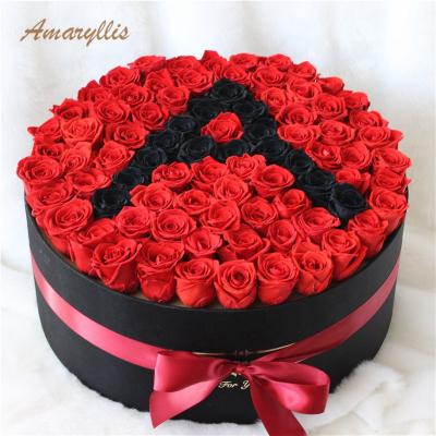 China Celebration Gifts Wholesale Long Lasting Eternal Preserved Roses In Gift Box Gifts Forever Gift Box Rose Eternal for sale