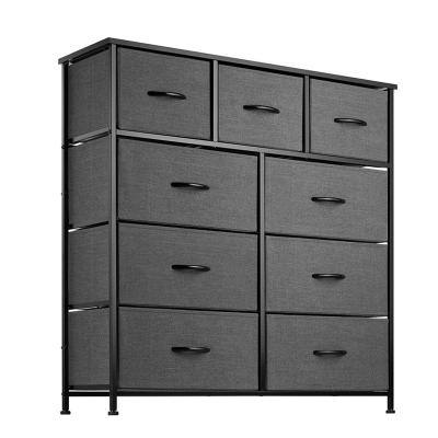 China (Other)ZZBIQS Adjustable Customized Hot Sale New Design Bedroom Furniture Black Chest Of Drawers Cabinet for sale