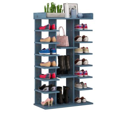 China (Size) ZZBIQS Zapateros Adjustable Wooden Storage Display Organizer Shoe Racks For Home for sale