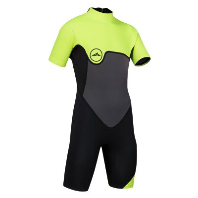 China Small Spring Zipper Back Suit 2MM Neoprene Diving Wetsuit Children Antibacterial Surfing Sbart Wetsuit for sale