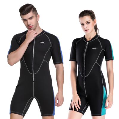 China Small Back Neoprene Antibacterial Wetsuit Zip Full Body Diving Suit Swimming Surfing Suit Te koop