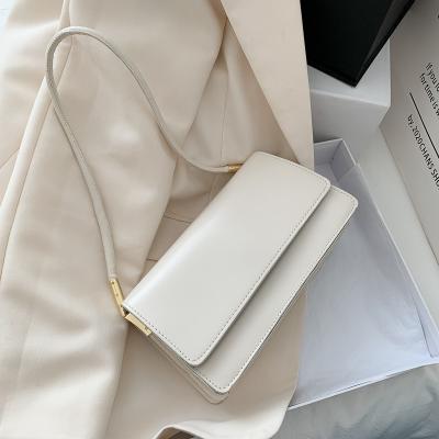 China 2021 Solid Color Fashion Daily Girl Clips Designer For Armpit Ladies PU Ladies Handbags Place Women Shoulder Bag For Lady for sale