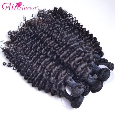 China Deep Wave Cuticle Aligned Hair Deep Wave Cured Wholesale Virgin Hair Weft 3 Deal Bundles for sale