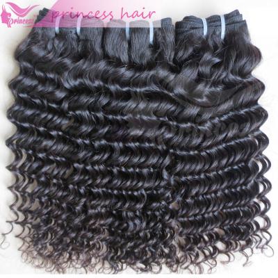 China Raw Curly Virgin Hair No Lice No Gray Attractive Natural Style Deep Curly Peruvian Hair for sale