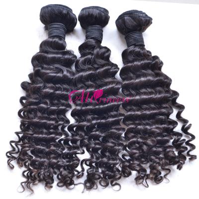 China Italian Curl Natural Raw Unprocessed Virgin Indian Hair, Wholesale Raw Indian Hair From India Temple, 100% Indian Remy Virgin Hair for sale