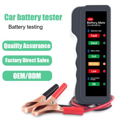 China Pure 12V copper wire and clip car battery tester Bm310 battery charge tester car battery tester analyzer alternator check for sale