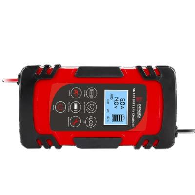 China Full Automatic Screen Display Car Battery Charger 12V/24V For Charging Battery Repair Extend Battery Life for sale