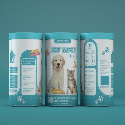 China Sustainable Deodorant Pet Cleaning Disposable Towel For Dog And Cats for sale