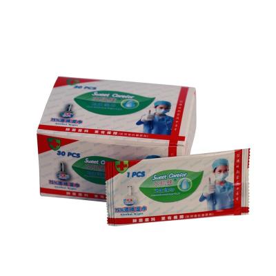 China Antibacterial Wipes Factory Price Individual Packing Alcohol To Wipe 99.9% Antibacterial Wipes for sale