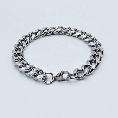 China Never Allergic And Lose To Fade Hip Hop Mens Jewelry Stainless Steel Cuban Chain Necklace for sale