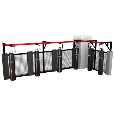 China Easy Install Factory Produced Martial Arts Track Sandbag Rack and Ceiling Hanging Activity Adjustable Sandbag Boxing Rack for sale