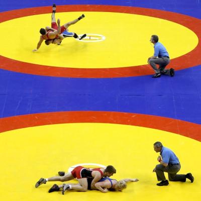 China Wrestling mats for wrestling and strikers sports for sale for sale