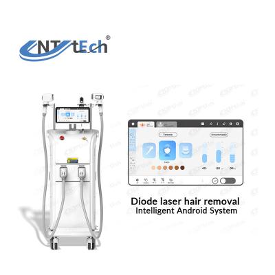 China Super power triple wavelength permanent professional 808nm 808 diode laser hair removal machine à venda