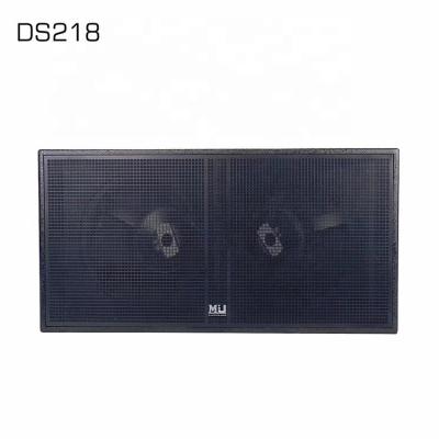 China 18 Inch Stage Quality DS218 Subwoofer Loudspeaker Professional Passive Dual Audio Speakers for sale