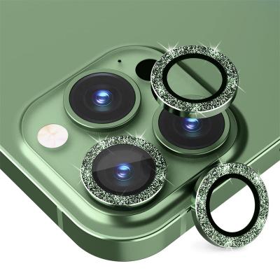 China Anti-Fingerprint Diamond Aluminum Alloy Glass Camera Lens Cover Film Camera Lens Protector For Iphone 14 Pro Camera Protector for sale