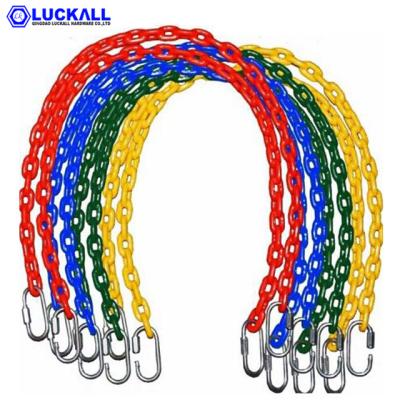 China Lock Chain Lock Chain With PVC Coated Plastic Coated Steel Chain for sale