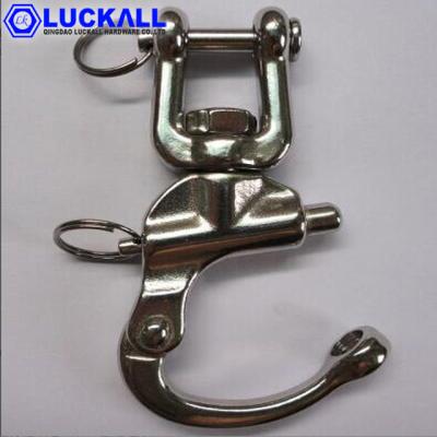 China 316 or general industry stainless steel 304 snap shackle with swivel jaw for sale