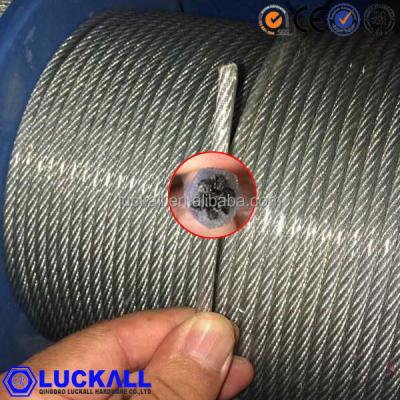 China AISI304 WIE STAINLESS GREEN WIRE ROPE ROPE 6MM PVC COATED STEEL ROPE for sale