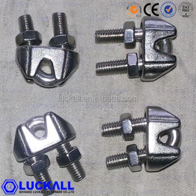 China Use for wire rope 304 stainless steel rope sling sus 304 wire rope clamps plastic rope clip for sale