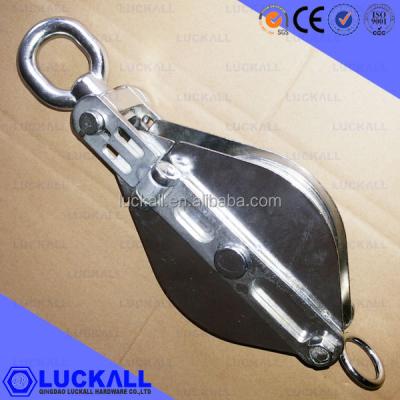 China Marine Stainless Steel Pulley Block Sheave Blocks Rope Pulley Blocks for sale