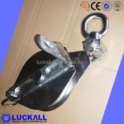 China Stainless Steel Sheave Block Snatch Block Open Lifting Lifting Pulley Block for sale