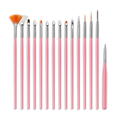 China Professional Nail Art 3D Nail Art Brushes Polish Design Kit Nail Gel Brushes Nail Paint for sale