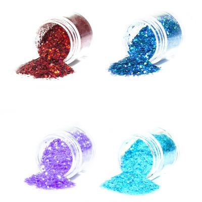 China Nail Art Beauty 2021 Gradient Glitter Nail Decoration Glitter Powder Glitter Non-Toxic Nail Art Products Suppliers for sale