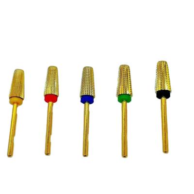 China Tungsten Metal Tungsten Folder Nail Drill Bit Nail Polish Remover Polish Steel Rotary Manicure Bit for sale