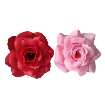 China Artificial Flower Christmas Decorations Sell New Wholesale Artificial Soap Camellia Flower For Wedding Bouquet Decorated By Gift Box for sale