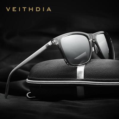 China Black Polarized Sunglasses 6108 Aluminum-magnesium Alloy Sunglasses Men Fashion 2020 VEITHDIA Sun Glasses Sunglasses Fashion for sale