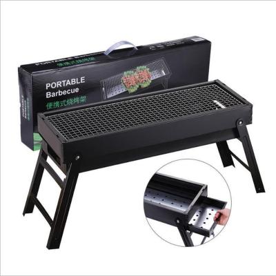 China Direct Selling Adjustable Folding Factory Height Carbon Barbecue Grill Outdoor Portable Pan for sale