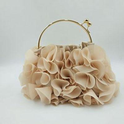 China Wedding elegant silks and satins of women's luxury evening clutches rose purses for sale