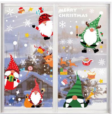 China Cheap Wholesale PVC Christmas Decor Window Glass Tags Wallpapers for sale