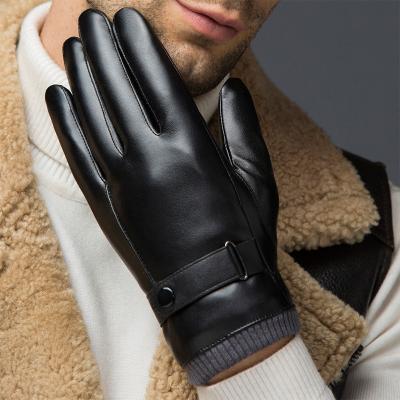 China Men's Retro Winter Hand Protection Safety Leather Motorcycle Gloves for sale