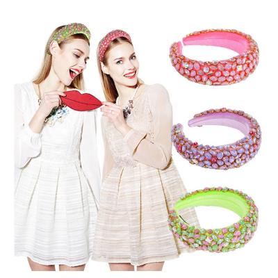 China Newest Fashion Fashinable Bling Custom Headbands Hair Accessories Rhinestones Headband for sale