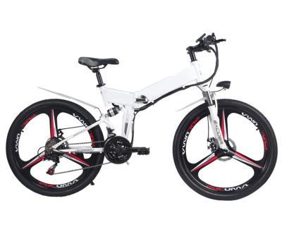 China Aluminum Alloy 48v 250W 350W Full Suspension Electric Bike Electric Sport Bikes Electric Mountain Bike with 21 Speed ​​Gears for sale