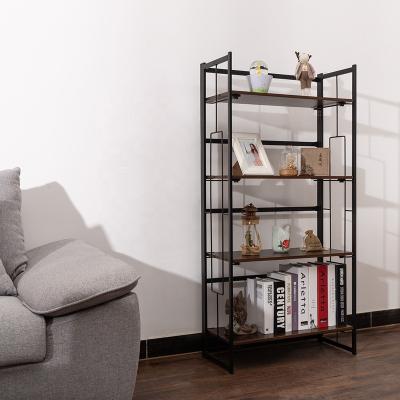 China Metal Rusty Rusty Multi Tier Book Shelf Industrial Black Classic Adorable Exotic Expandable and Vintage Iron and Table with Metal Book Shelves for sale