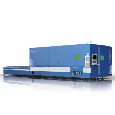 China Cheap Large Area 2000w-12000w VF-4020H Automated Loading CNC Fiber Laser Cutting Machine For Sale for sale