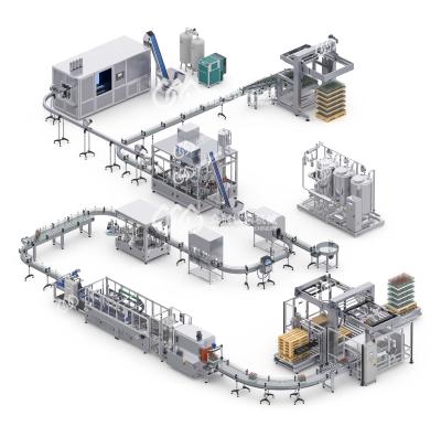 China A-Z Complete Line Automatic Food/Carbonated Water/Juice/Hot Solution Tea Filling Machine Production Line for sale