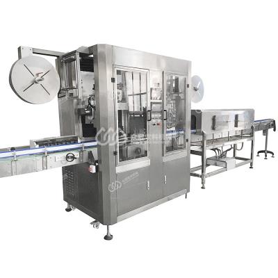 China Beverage Beverage Factory Automatic Pet Round Bottles Shrink Sleeve Labeling Machine For Lemonade for sale