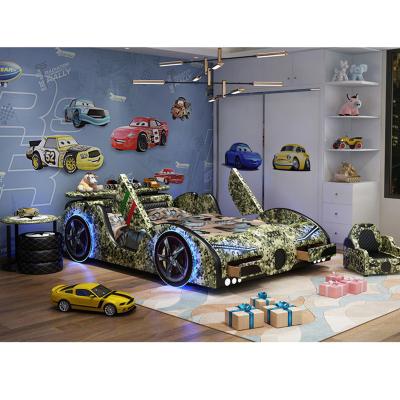 China High grade kids car beds environmental material functional lamborghini car kids bed lit children with storage kids spiderman car design bed carro de cama for sale