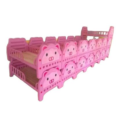 China Environmental Material Kindergarten Wooden Kids Bed Crib Stackable Kids Preschool Beds OEM Standard For Day Care Center for sale