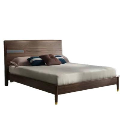 China Wooden bed (height) adjustable luxury wooden bed design set wholesale wooden beds bedroom furniture for sale