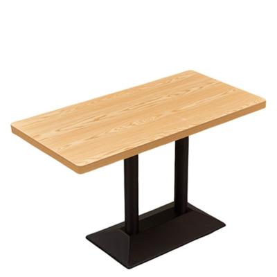 China Factory Price China Factory Price Rectangle Shape Modern Cheap Custom Small Size Cafe Restaurant Wooden Dining Table for sale