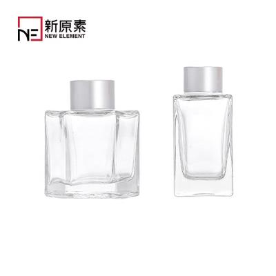 China Classic Ready To Ship Customize Logo Labels 30ml 50ml 100ml Glass Transparent Bayonet Perfume Bottles With Silver Mist Head for sale