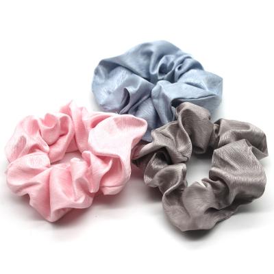 China New Design High Quality Bulk Customizable Silk Cloth Hair Scrunchies Pack for sale