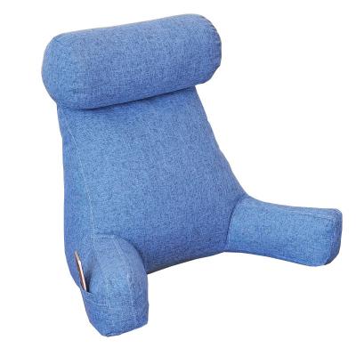 China Wholesale Anti Static Bedrest TV Reading Posture Bed Rest Pillow with Arms for sale