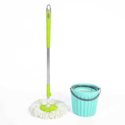 China Sustainable 360 ​​Rotation Magic Mop With Microfiber Fill And Twisted Type Stainless Iron Pole Eight Man for sale